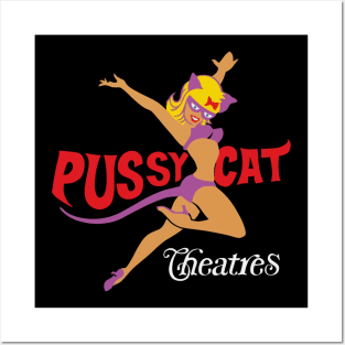 Pussycat Theatre Hollywood Los Angeles Retro Vintage Posters and Art